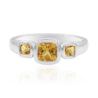 Anillo en plata con Citrino