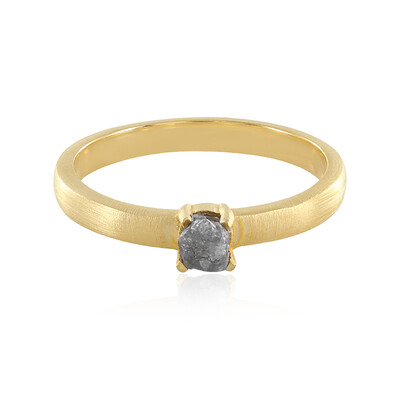 Anillo en plata con Diamante plateado