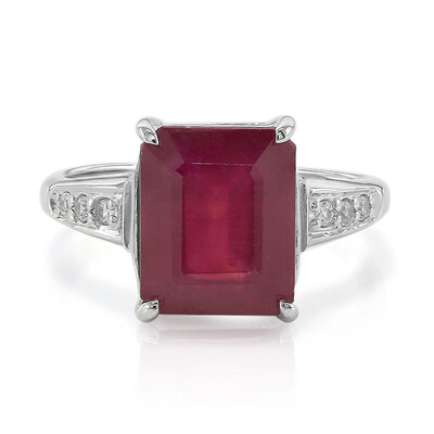 Anillo en plata con Rubí de Madagascar