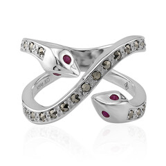 Anillo en plata con Rubí (Annette classic)