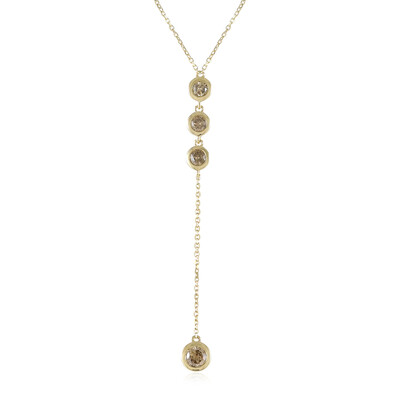 Collar en oro con Diamante champán I2