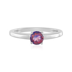 Anillo en plata con Topacio místico púrpura