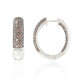 Pendientes en plata con Diamante rojo