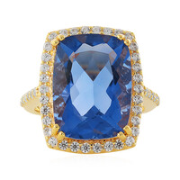 Anillo en plata con Fluorita de color cambiante
