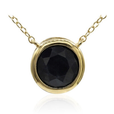 Collar en plata con Zafiro negro