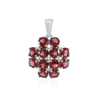 Colgante en plata con Granate de Mozambique