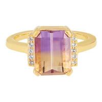 Anillo en plata con Ametrino