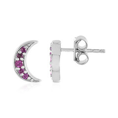 Pendientes en plata con Rodolita