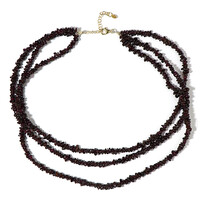 Collar en plata con Granate de Mozambique