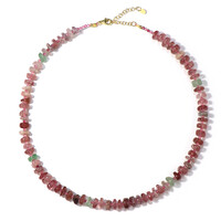 Collar en plata con Cuarzo Fresa