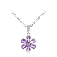 Collar en plata con Amatista