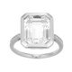 Anillo en plata con Topacio blanco (Adela Silber)