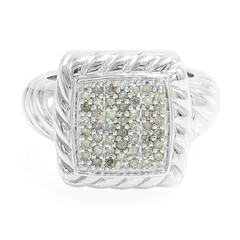 Anillo en plata con Diamante champán