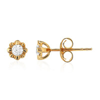 Pendientes en plata con Topacio blanco
