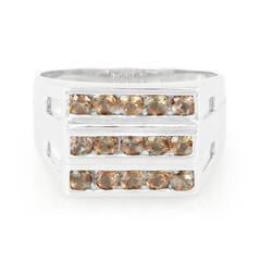 Anillo en plata con Andalucita