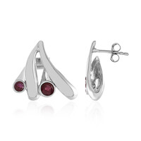 Pendientes en plata con Rubí de Madagascar (de Melo)