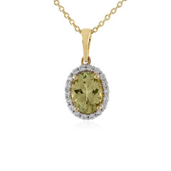 Collar en oro con Tanzanita amarilla