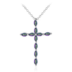 Collar en plata con Cuarzo místico