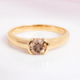 Anillo en oro con Diamante rosa de Francia de Argyle VS1 (Annette)