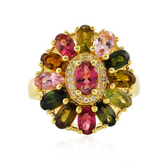 Anillo en plata con Turmalina rosa