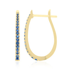 Pendientes en oro con Hauyna