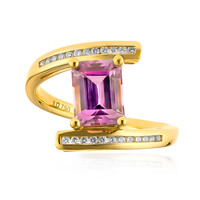 Anillo en oro con Diáspora rosa (AMAYANI)