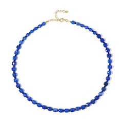 Collar en plata con Ágata azul