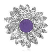 Colgante en plata con Jade lavanda