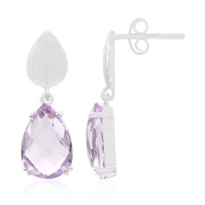 Pendientes en plata con Amatista de Bolivia