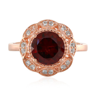 Anillo en plata con Granate de Mozambique