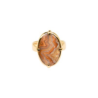 Anillo en plata con Ágata lace