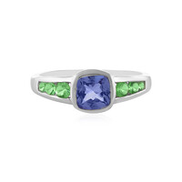 Anillo en plata con Tanzanita