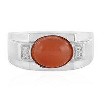 Anillo en plata con Piedra de luna de Kangeyam