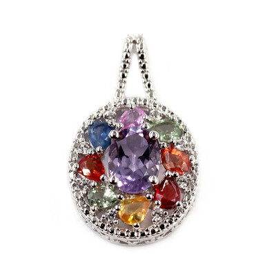 Colgante en plata con Amatista Rosa de Francia