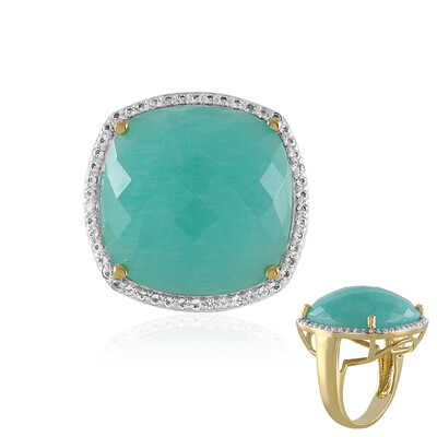 Anillo en plata con Amazonita