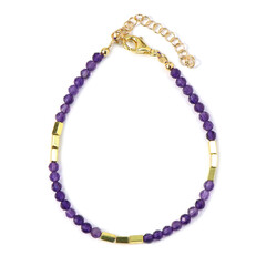 Brazalete en plata con Hematita dorada