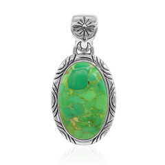 Colgante en plata con Turquesa verde Mohave Kingman (Art of Nature)