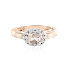Anillo en plata con Morganita