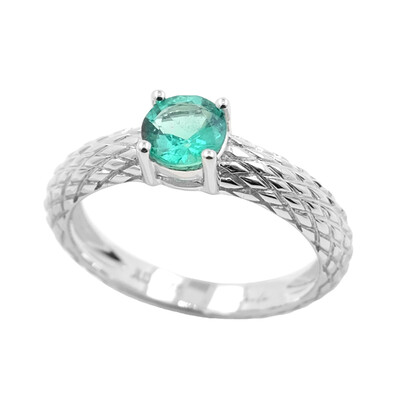 Anillo en oro con Esmeralda Colombiana de Muzo (de Melo)