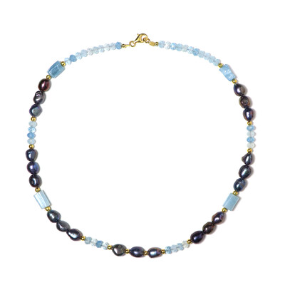 Collar en plata con Aguamarina