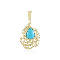 Colgante en oro con Turquesa bella durmiente (Ornaments by de Melo)