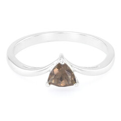 Anillo en plata con Cuarzo ahumado