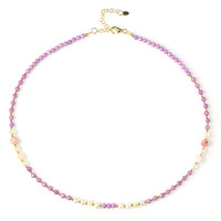Collar en plata con Ópalo rosa (Riya)