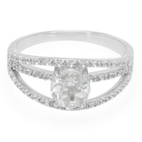 Anillo en plata con Topacio glacial