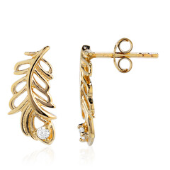 Pendientes en plata con Topacio blanco