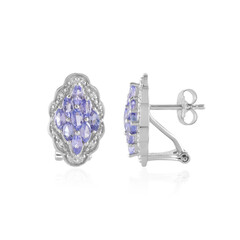 Pendientes en plata con Tanzanita