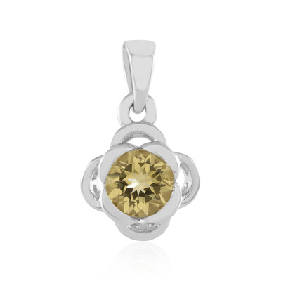 Colgante en plata con Berilo amarillo
