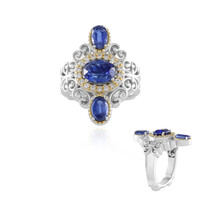 Anillo en plata con Cianita de Nepal (Dallas Prince Designs)