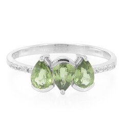 Anillo en plata con Zafiro de Mozambique