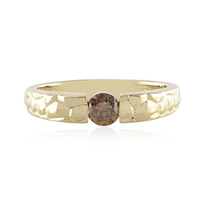 Anillo en oro con Diamante chocolate I1 (de Melo)
